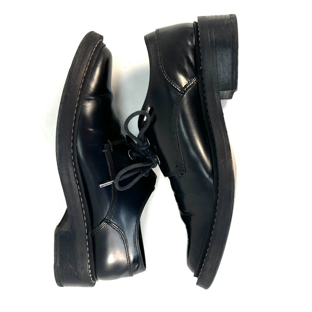 Rag & Bone Kenton Leather Lace-Up Oxford Black white brogues Size EU 38.5 US 8 - Picture 8 of 10